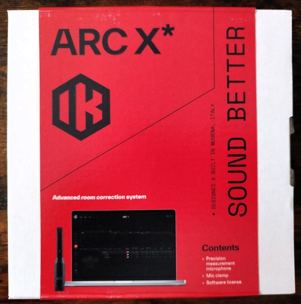 IK Multimedia Arc X software voor akoestische correctie., Ophalen of Verzenden, Zo goed als nieuw, Front, Rear of Stereo speakers