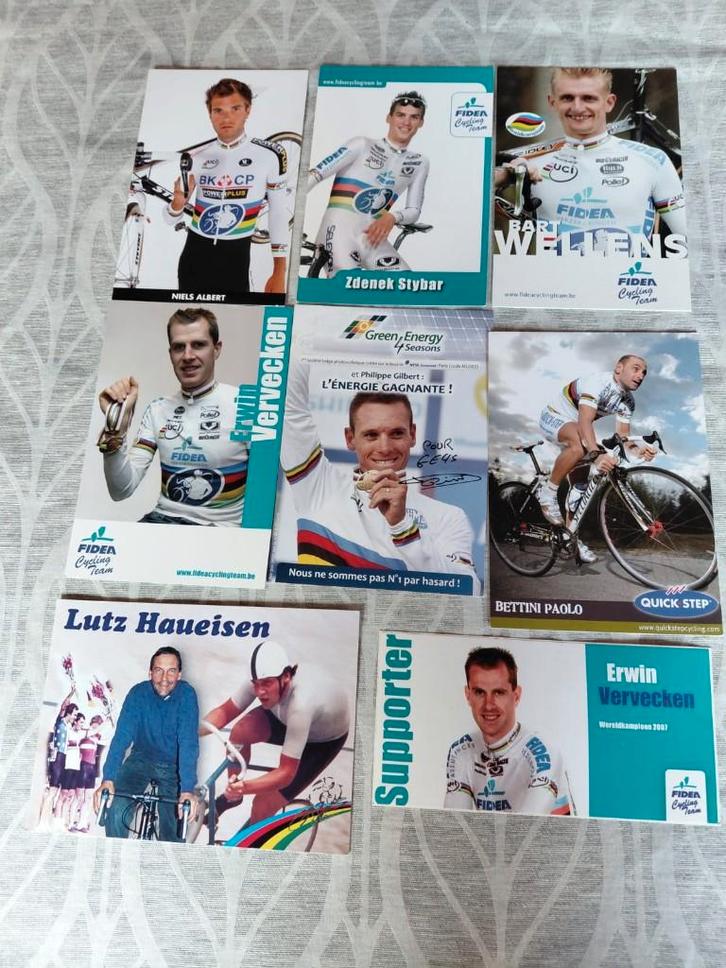 Wielrenners : 7 wereldkampioenen, Verzamelen, Foto's en Prenten, Zo goed als nieuw, Prent, Overige onderwerpen, 1980 tot heden