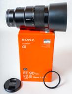 Sony 90mm FF macrolens SEL90M28 met B+W UV filter, Ophalen of Verzenden, Zo goed als nieuw, Macrolens