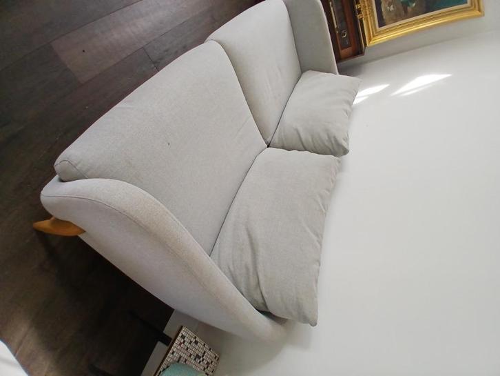 Zetel, Huis en Inrichting, Zetels | Zetels, Gebruikt, Rechte bank, Vierpersoons of meer, 200 tot 250 cm, 100 tot 125 cm, Stof