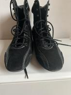 Platte bottines, leder , maat 38, Ophalen of Verzenden, Zwart