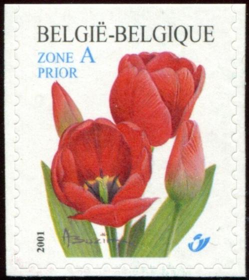 3047 - uitgiftejaar 2001 - rode tulp - postfris XXX, Postzegels en Munten, Postzegels | Europa | België, Postfris, Orginele gom
