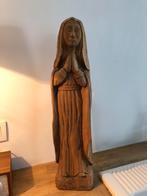 HOUTSNIJWERK BEELD HOUT BEUK MARIA GROOT, Antiek en Kunst, Ophalen of Verzenden
