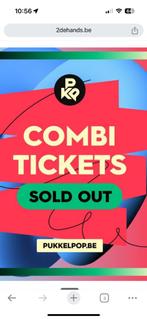 Pkp Pukkelpop Combi ticket 2024, Tickets en Kaartjes, Evenementen en Festivals, Eén persoon