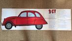 vintage luxe reclame poster Citroën 2CV geitje eendje, Ophalen of Verzenden, Gebruikt, Overige typen