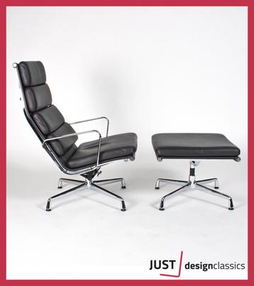 Vitra Eames ea222 + ea223 Umbra Grey Leder (voorraad:2)