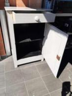 houten kastje met schuif en legplank, Ophalen