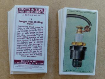Hints & Tips for Motorists complete set 25 chromos REPRO beschikbaar voor biedingen