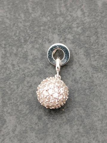 nona zilveren hanger, Bijoux, Sacs & Beauté, Enlèvement ou Envoi, Utilisé, Avec strass, Argent