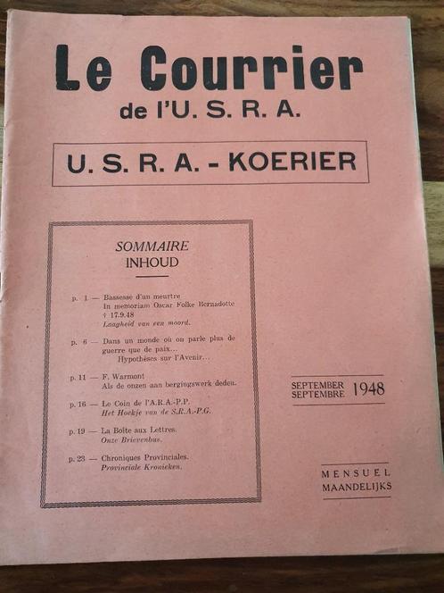 Le Courrier de l'U.S.R.A. / U.S.R.A. - Koerier, Collections, Objets militaires | Général, Autres, Enlèvement ou Envoi