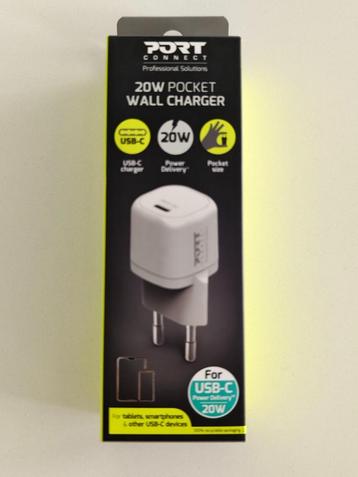 Port Connect Adapter Oplader usb-c 20W (nieuw), Enlèvement, Neuf