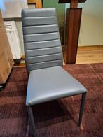 8 grijze stoelen met gebruik sporen aan de poten, Huis en Inrichting, Stoelen, Ophalen, Gebruikt, Grijs, Vijf, Zes of meer stoelen