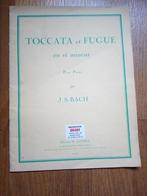partition Toccata et fugue en Ré mineur JS Bach  piano, Musique & Instruments, Partitions, Enlèvement ou Envoi, Artiste ou Compositeur