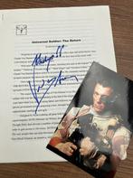 Handtekening Jean Claude Van Damme, Verzamelen, Ophalen of Verzenden, Film