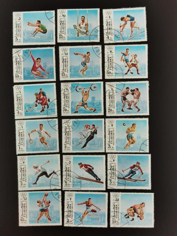 Fujeira 1972 - sport - Olympische Spelen Munchen, Postzegels en Munten, Postzegels | Thematische zegels, Gestempeld, Sport, Ophalen of Verzenden