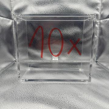 10 magnetische acrylbeschermers voor ETB Pokémon beschikbaar voor biedingen