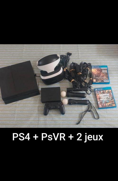 PS4-console met PlayStation VR en 2 games, Games en Spelcomputers, Spelcomputers | Sony PlayStation 2, Zo goed als nieuw, Ophalen of Verzenden