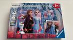 Puzzel Frozen 3x49 stukken, Ophalen, Zo goed als nieuw
