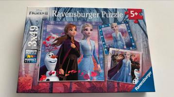 Puzzel Frozen 3x49 stukken beschikbaar voor biedingen