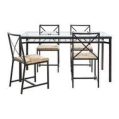 Eetkamer 1 tafel + 4 IKEA stoelen, Huis en Inrichting, Complete eetkamers, Gebruikt, 4 tot 6 stoelen, Ophalen