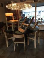 8 degelijke multifunctionele , beukenhouten stapelstoelen, Huis en Inrichting, Ophalen, Gebruikt, Hout, Vijf, Zes of meer stoelen