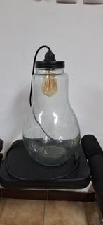 Lamp in de vorm van een lamp wit glas, Minder dan 50 cm, Glas, Zo goed als nieuw, Ophalen