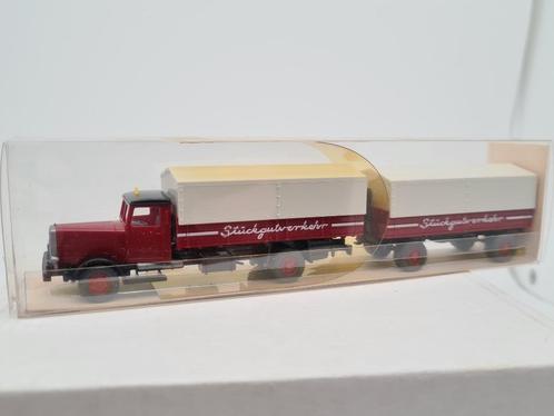 Hanomag huif combi vrachtwagen - Wiking 1/87, Hobby en Vrije tijd, Modelauto's | 1:87, Zo goed als nieuw, Bus of Vrachtwagen, Wiking
