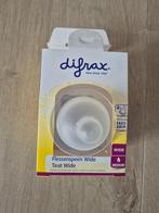 Difrax Flessenspeen (wide teat wide) (1 S + 1 M), Kinderen en Baby's, Babyvoeding en Toebehoren, Ophalen of Verzenden, Nieuw