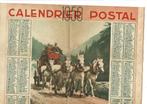 Calendrier postal 1950, Ophalen of Verzenden, Gebruikt