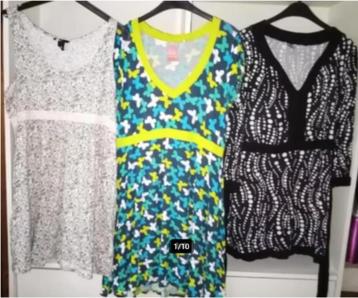 kleedjes grote maten 46-52 , 5€/stuk beschikbaar voor biedingen