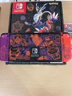 Nintendo Switch OLED Scarlet en Purple Pokémon-editie, Games en Spelcomputers, Ophalen, Zo goed als nieuw, Switch OLED