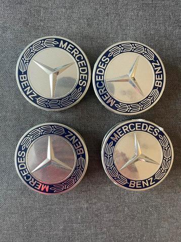 4 Capuchons jantes mercedes 75mm, Enlèvement ou Envoi, Comme neuf