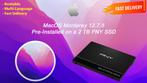 macOS Monterey 12.7.5 VoorGeïnstalleerde PNY SSD 2 TB OSX, Nieuw, MacOS, Verzenden