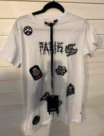 T-shirt met patches maat M, Maat 48/50 (M), Wit, Nieuw, Ophalen of Verzenden