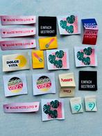 Set diverse naailabels, Hobby en Vrije tijd, Kledingapplicaties en Hotfix, Ophalen of Verzenden, Nieuw, Overige applicaties