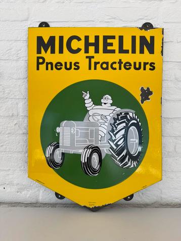 Panneau d'affichage en émail MICHELIN, Enlèvement, Utilisé, Panneau publicitaire