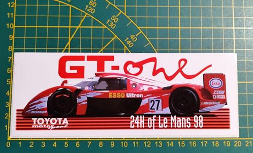 Sticker 24H Le Mans Toyota GT-one V8 1998 Katayama, Collections, Autocollants, Enlèvement ou Envoi