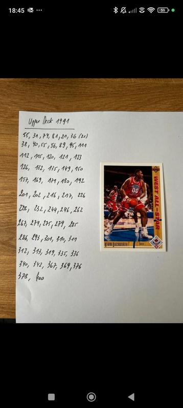 Upper deck 1991 NBA / basket, Enlèvement ou Envoi, Comme neuf