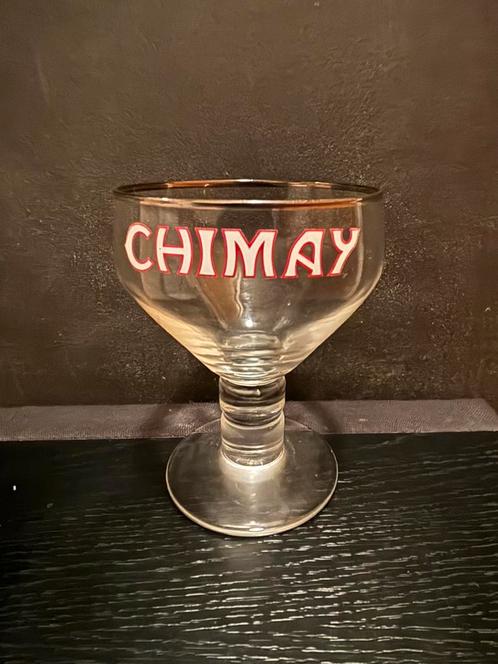 Ancien verre chimay calice, Verzamelen, Glas en Drinkglazen, Zo goed als nieuw, Bierglas