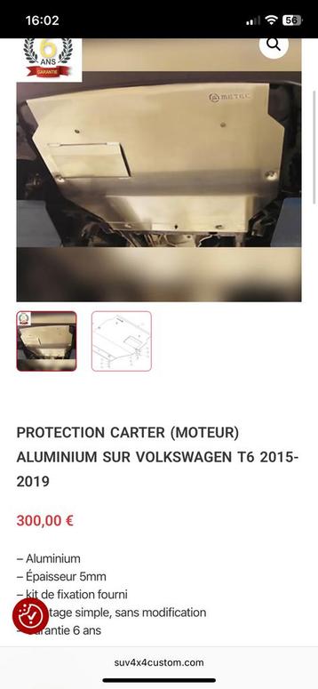 Carterbescherming van aluminium - T5-T6 2015-19 beschikbaar voor biedingen