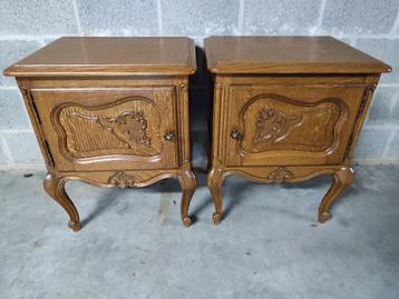 2x Table de chevet en bois, Moins de 55 cm, Comme neuf, Moins de 45 cm, Enlèvement