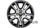 Toyota Aygo velg Aluminium 15'' dubbele 5-spaaks hoogglans z, Auto-onderdelen, 15 inch, Nieuw, Ophalen of Verzenden, Band(en)