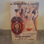 reclame - Vecchia Romagna Brandy - plaat - decoratie - italy, Enlèvement ou Envoi, Panneau publicitaire, Neuf