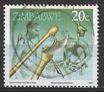 Zimbabwe 1990 - Yvert 199 - Het leven in Zimbabwe (ST), Timbres & Monnaies, Timbres | Afrique, Affranchi, Zimbabwe, Envoi