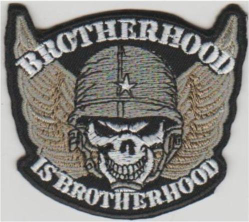 Brotherhood is Brotherhood stoffen opstrijk patch embleem, Motos, Accessoires | Autocollants, Envoi