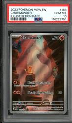 Charmander [IR] PSA 10 - 168/165 - Scarlet & Violet - 151, Ophalen of Verzenden, Zo goed als nieuw, Losse kaart