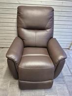 Elektrisch verstelbare relaxzetel, Ophalen, Minder dan 75 cm, Leer, Zo goed als nieuw