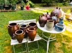 Lot de 12 pots et cruches en grès ancien................, Ophalen, Gebruikt, Aardewerk, Tuin