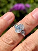 18 karaat witgouden ring VS1 diamant 4.72ct! IGI certificaat, Nieuw, Ophalen of Verzenden, 17 tot 18, Met edelsteen