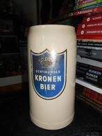 Chope 1L en grès Dortmunder Kronen Bier, Verzamelen, Biermerken, Ophalen of Verzenden